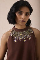 SUI | The Mountain Meadow Halter Neck Handspun Handwoven Organic Cotton Top