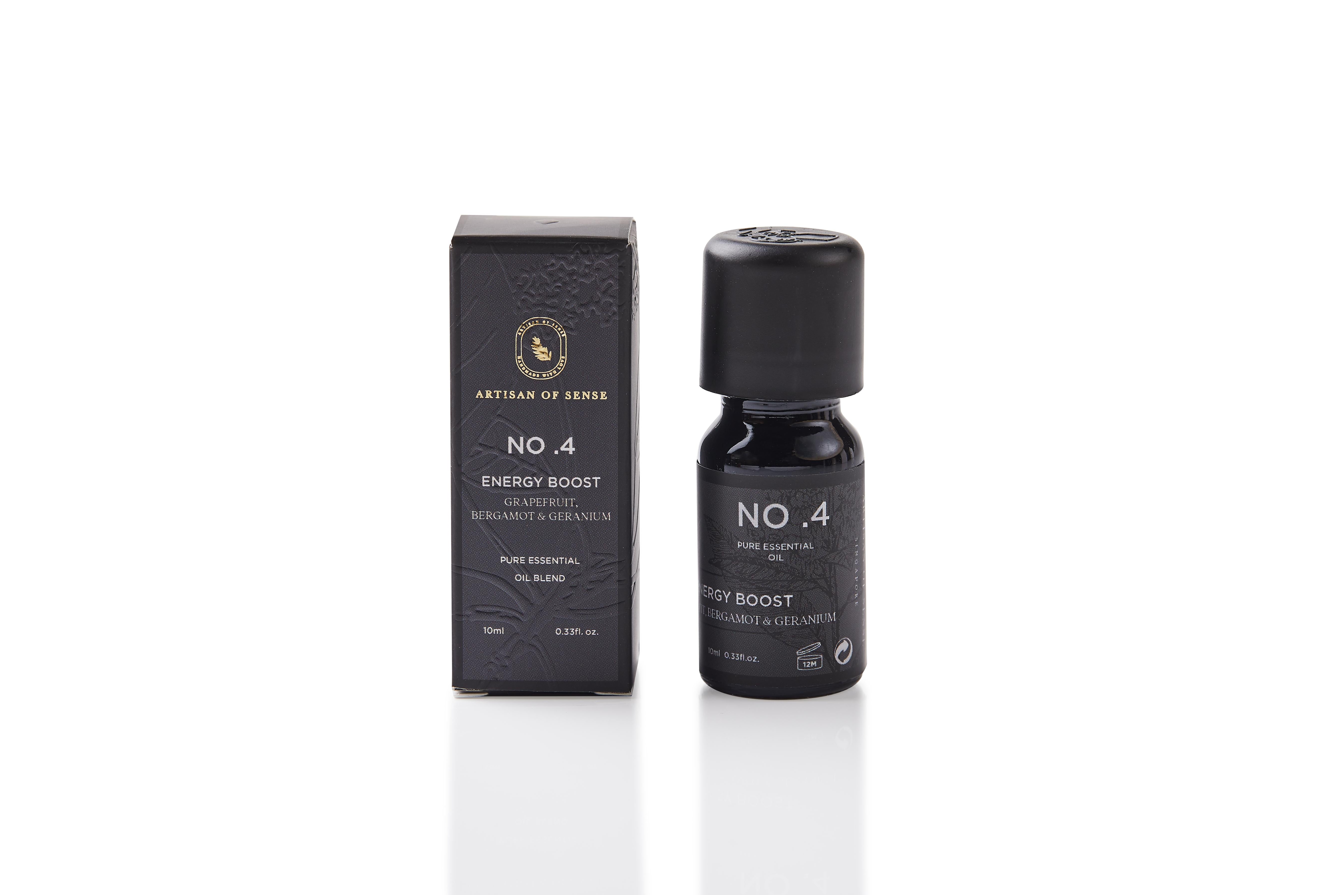 ARTISAN OF SENSE | No.4 Energy Boost Essential Oil Blend | Grapefruit Bergamot & Geranium