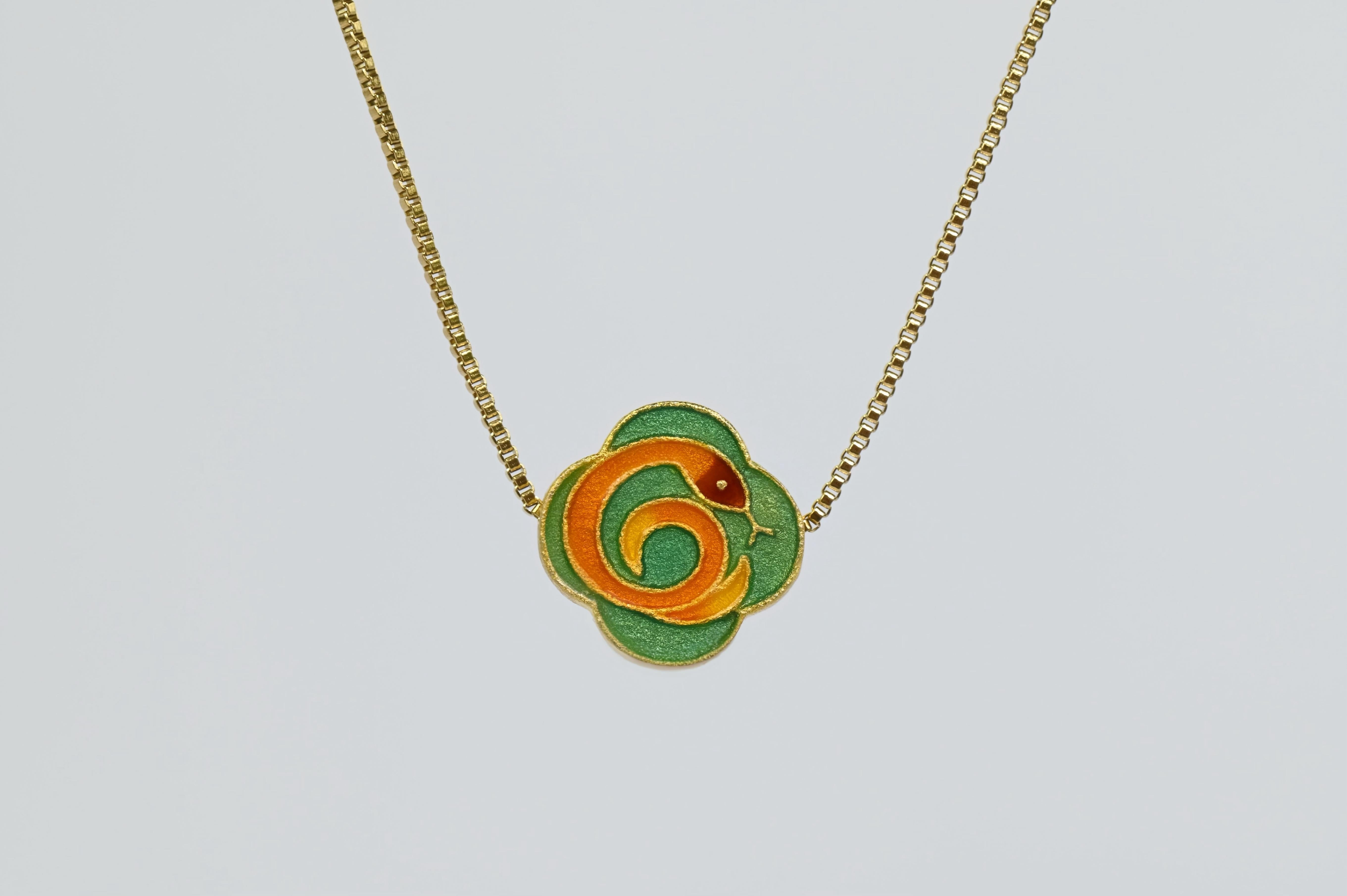 MARILYN TAN JEWELLERY | Lucky Zodiac Gold Chain Pendant Necklace With Enamel Charm
