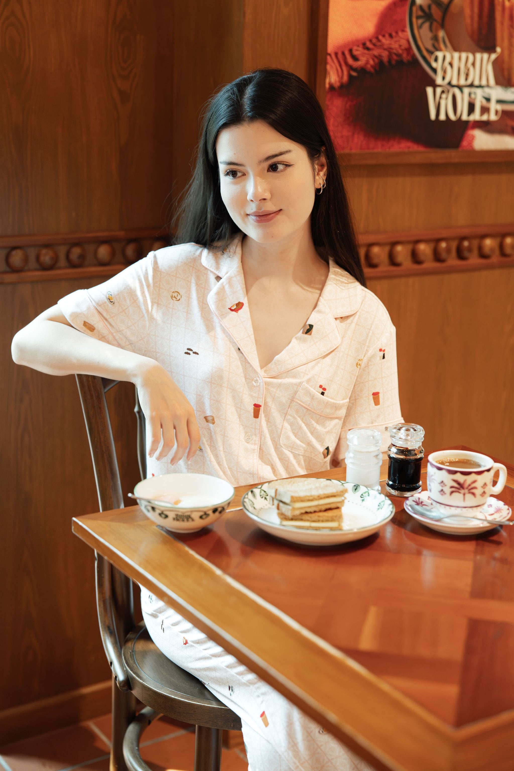 SELENIGHTCO | Signature Pants Set | Kopitiam Blush