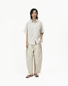 GRAYE | Flare Back Stripe Shirt