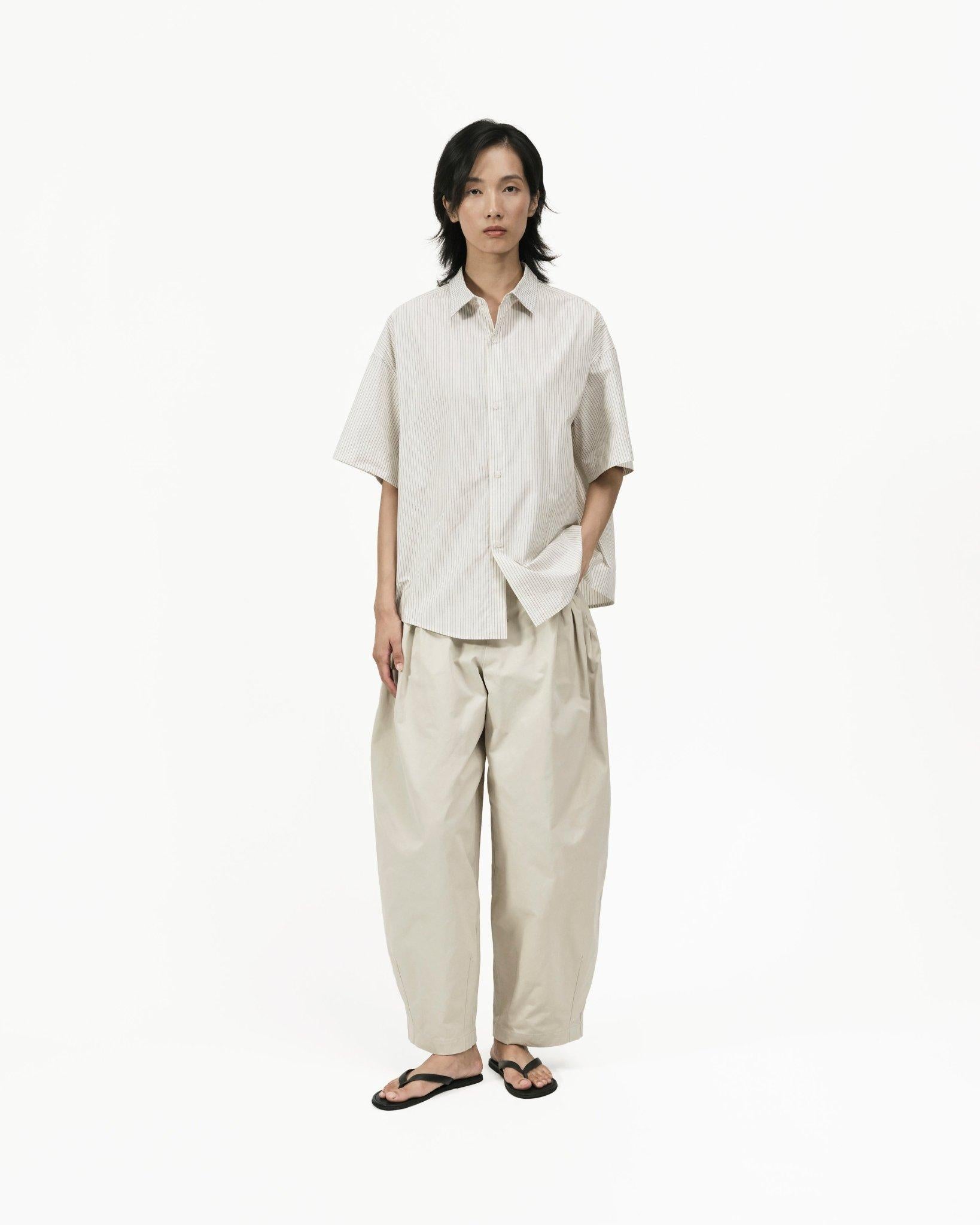 GRAYE | Flare Back Stripe Shirt