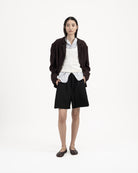 GRAYE | Pleated Sweatshorts - Black