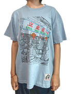 TATSU MAKER WORKS | Boon Tong Kee Little Gourmet T-Shirt | Acid Blue