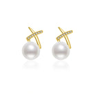 New Yorker Freshwater Pearl Earrings WE00135 - PEARLY LUSTRE