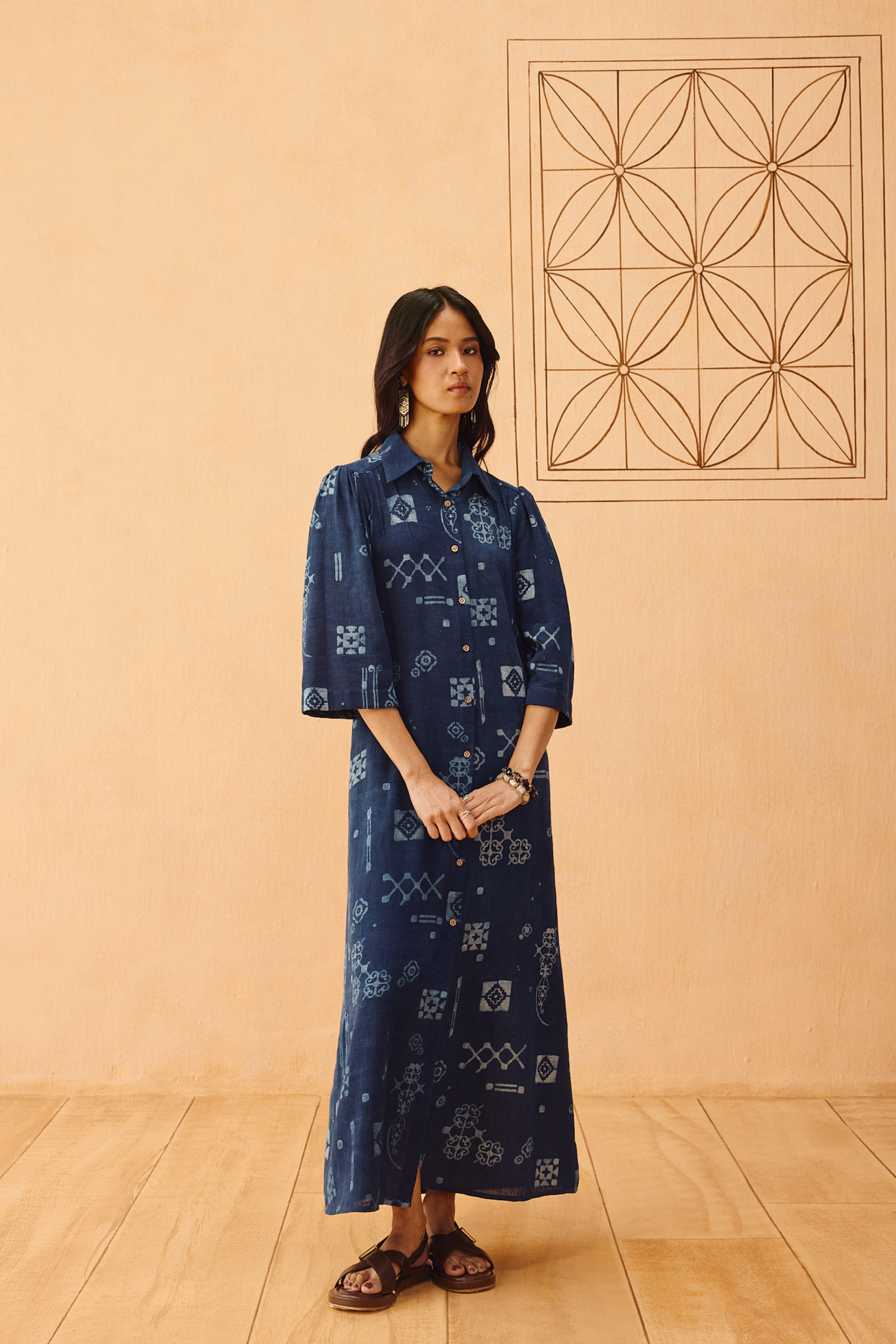 SUI | Everyday Heirloom Handspun Handwoven Organic Cotton Maxi Dress