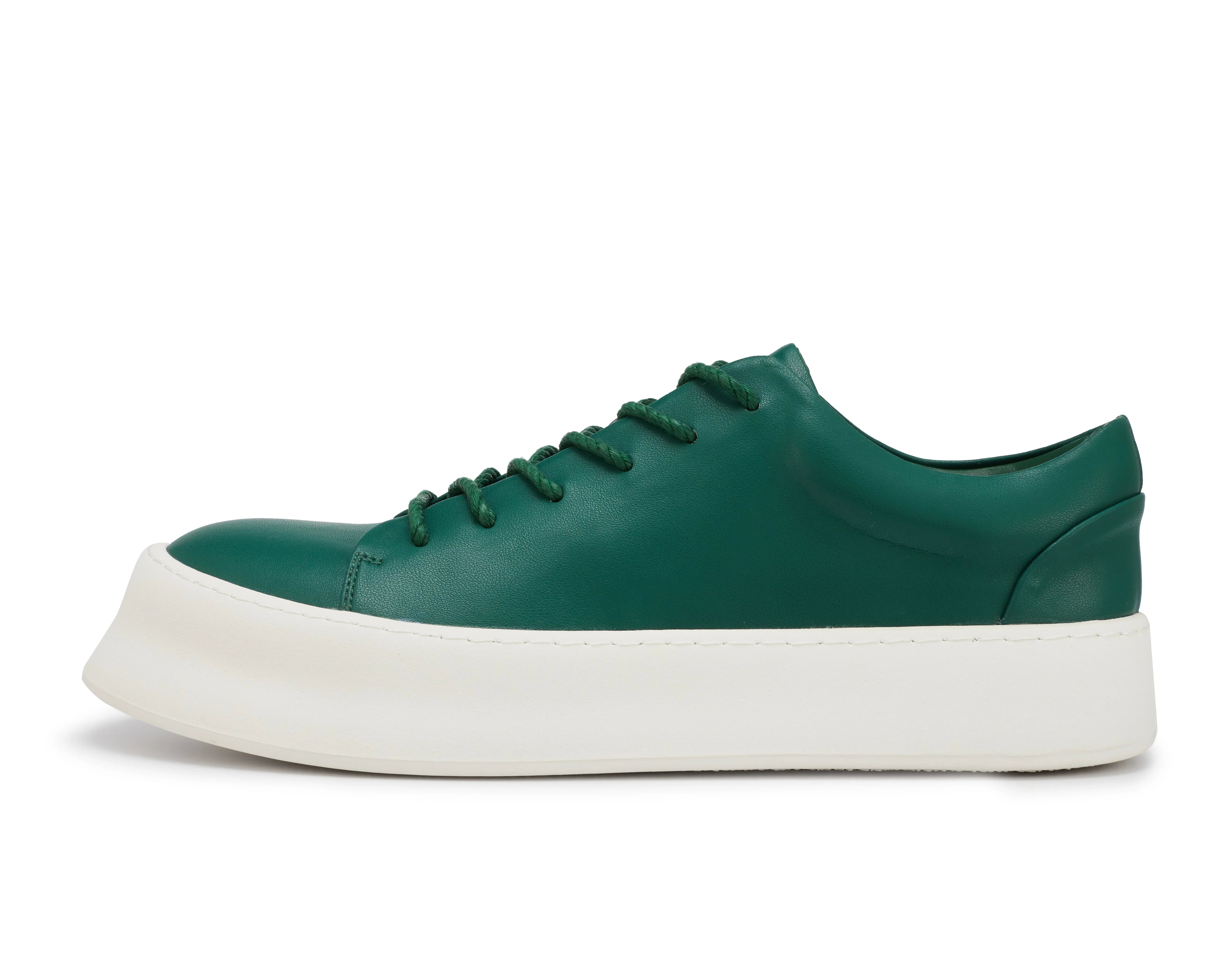 PROJECTWEAR | FALLON Low Cut Faux Leather Sneaker Green