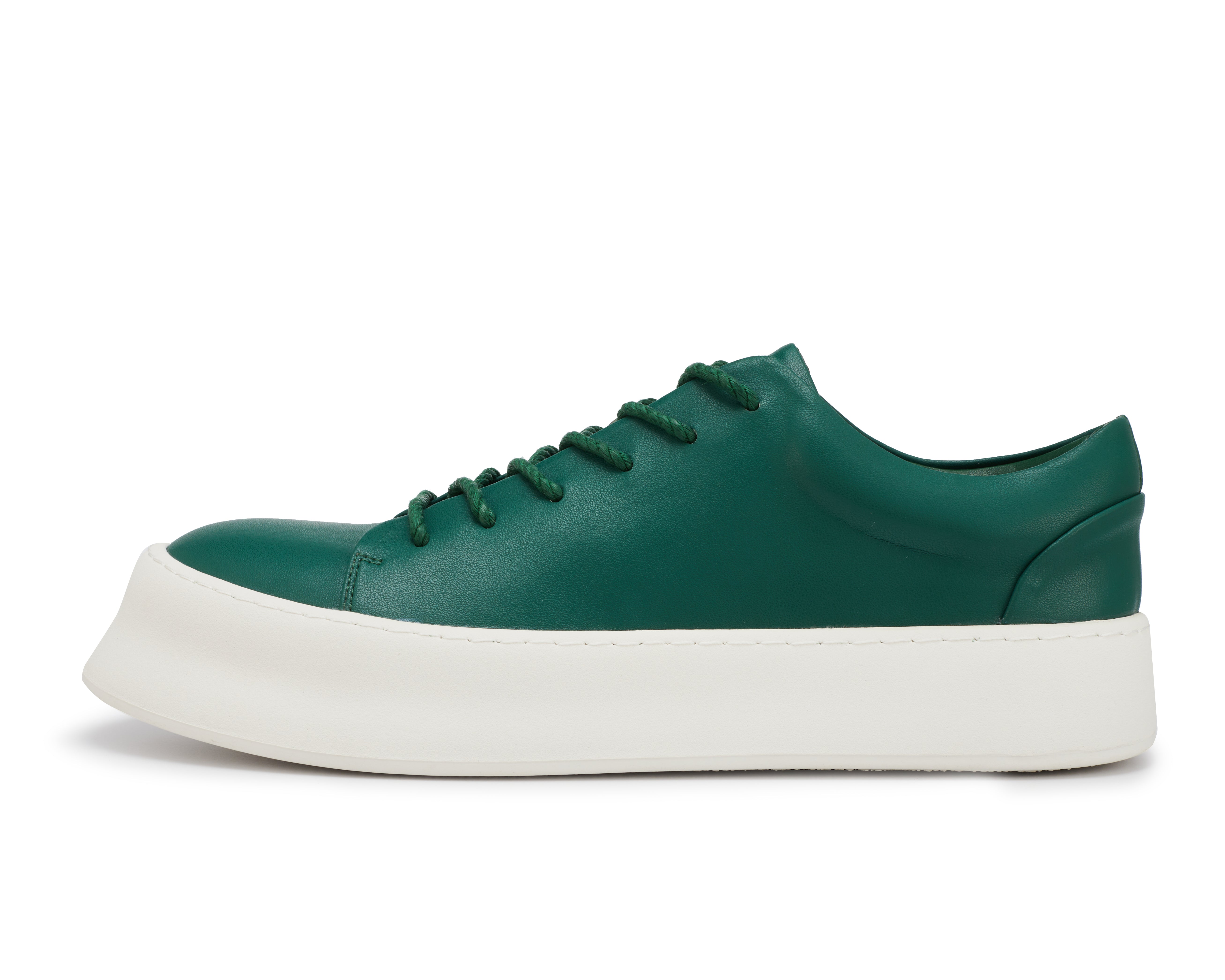PROJECTWEAR | FALLON Low Cut Faux Leather Sneaker Green