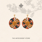 THE ANTECEDENT STORE | Batik Golden Bloom Earrings