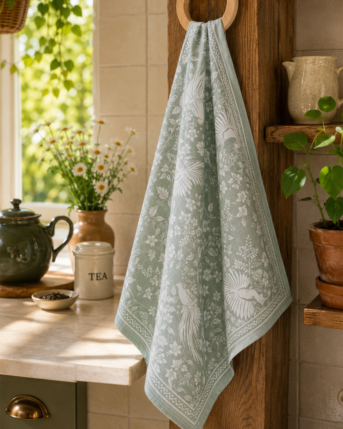 MEJA MAISON DE BALI | The Amour En Volière Tea Towel