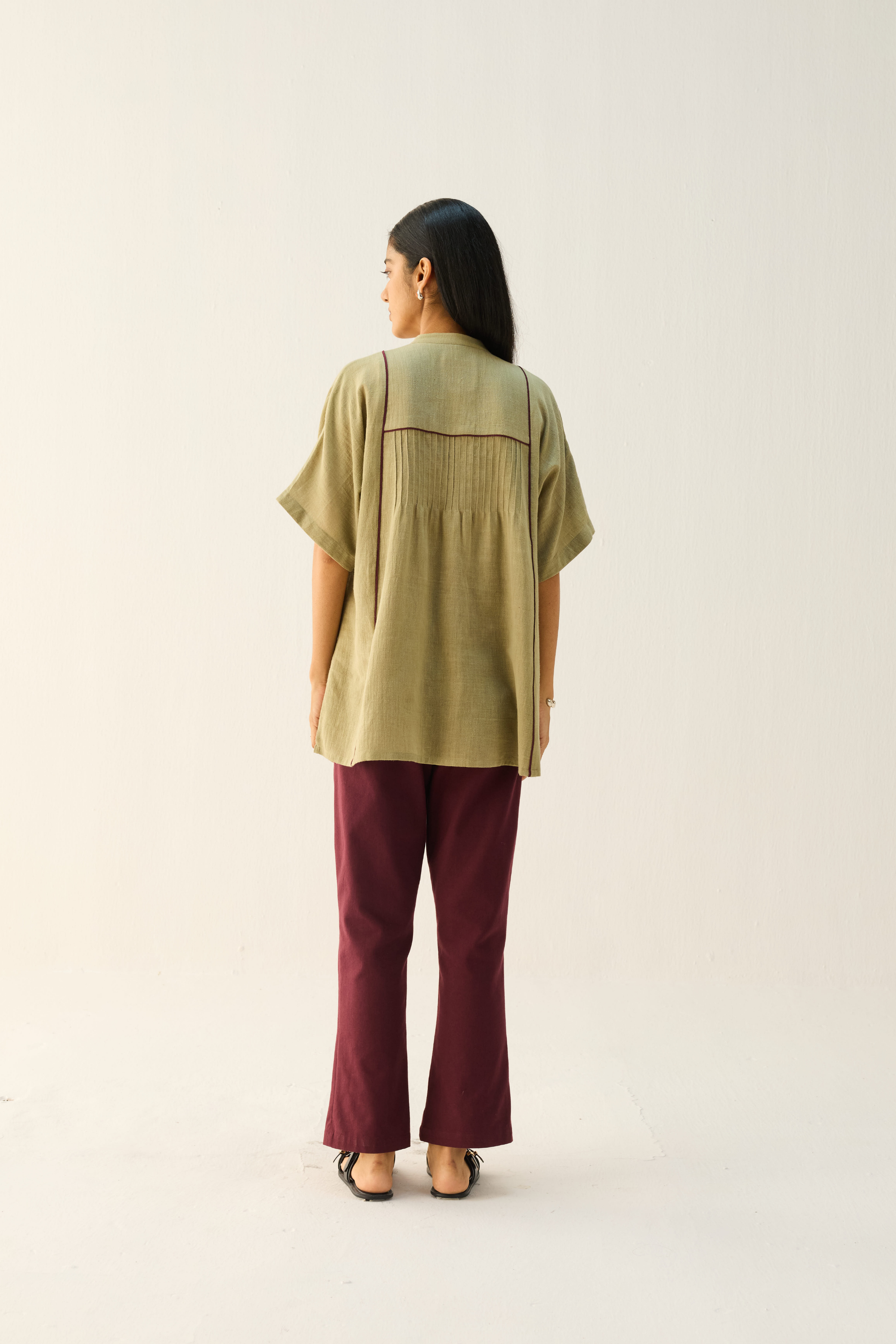 SUI | Bold Heart Handspun Handwoven Organic Cotton Shirt