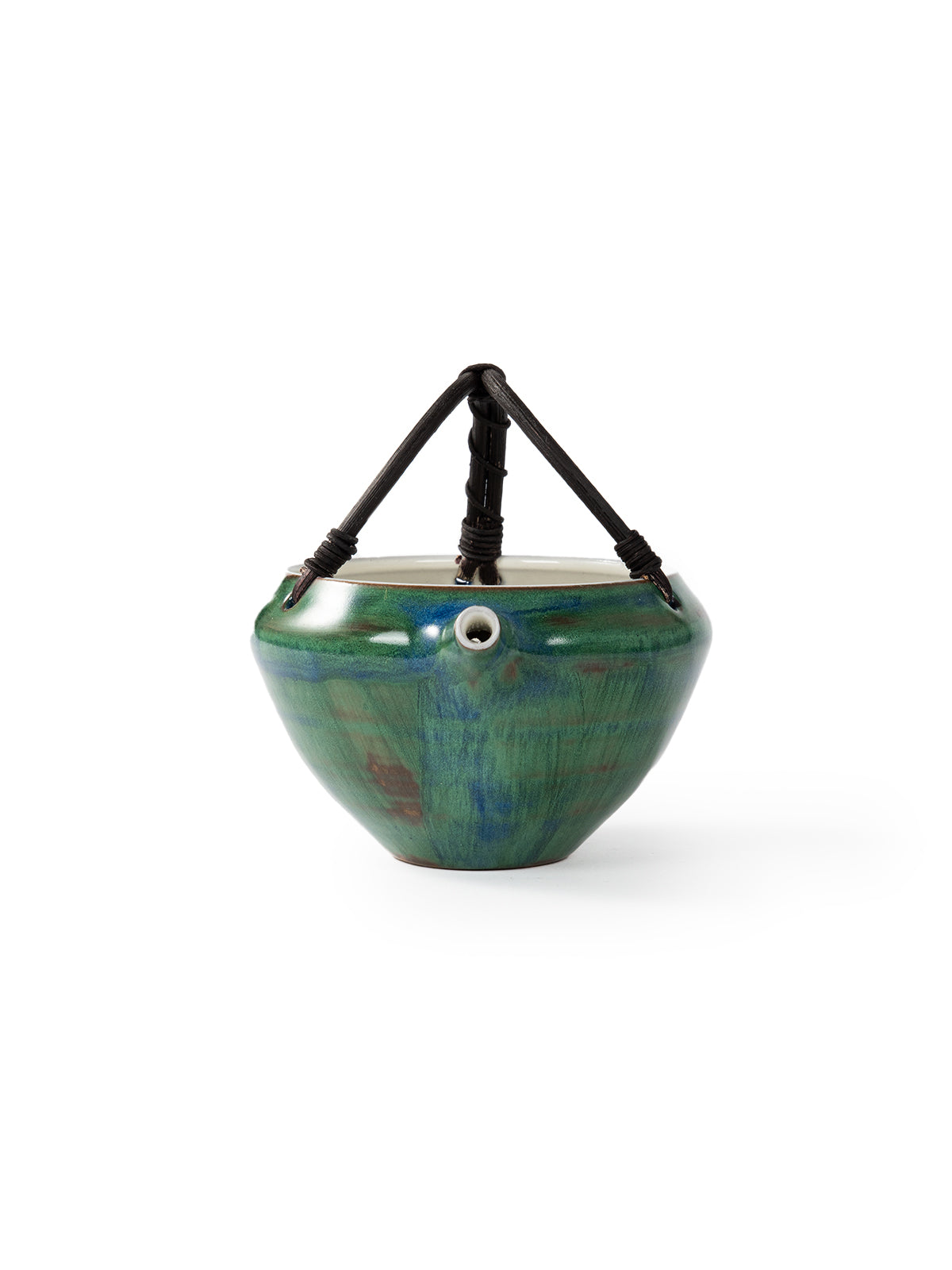 CRAFILAB | Official Green Glaze & Rattan Tea Bowl