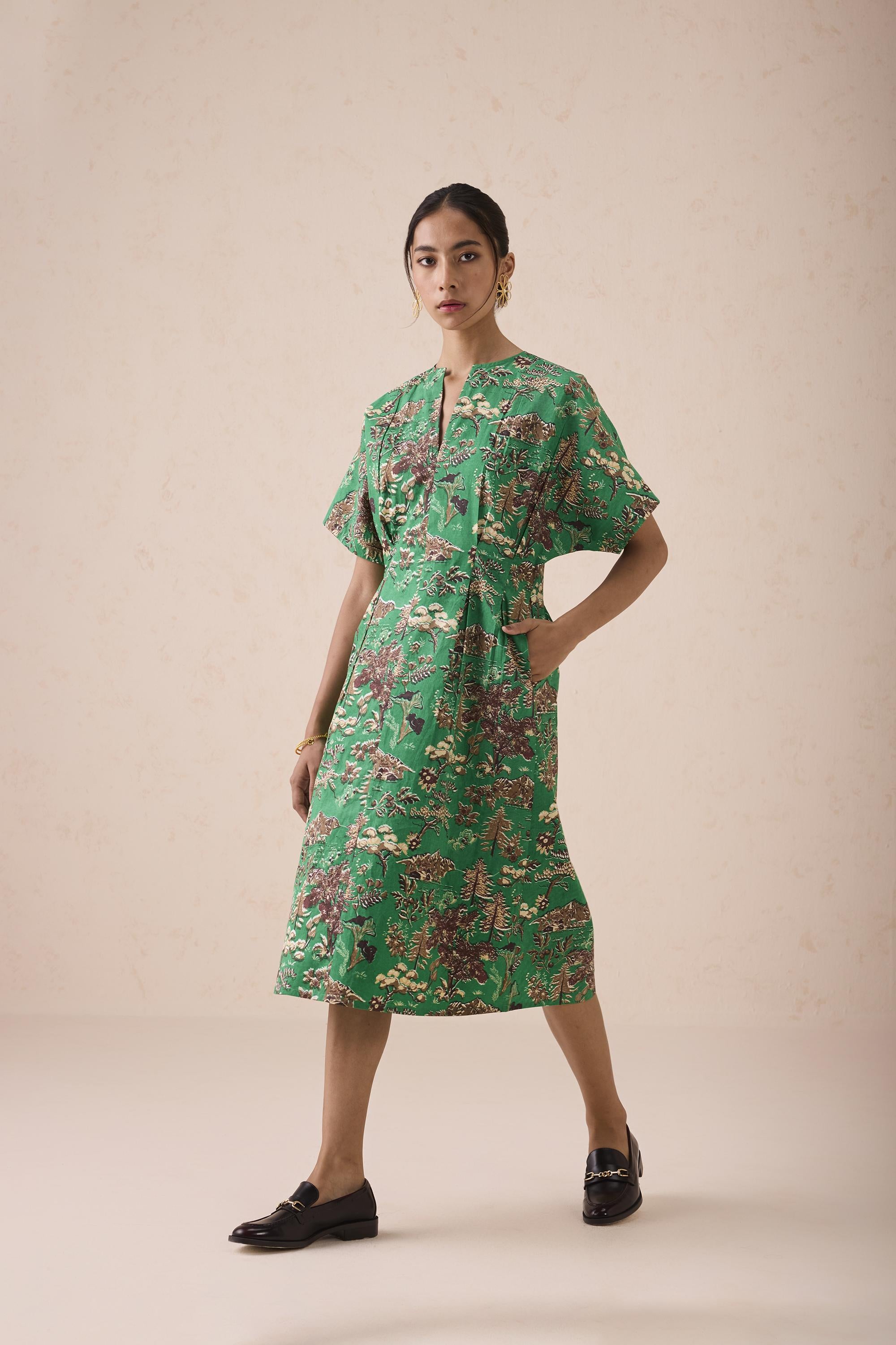 SUI | Green Fields Organic Cotton Midi Dress