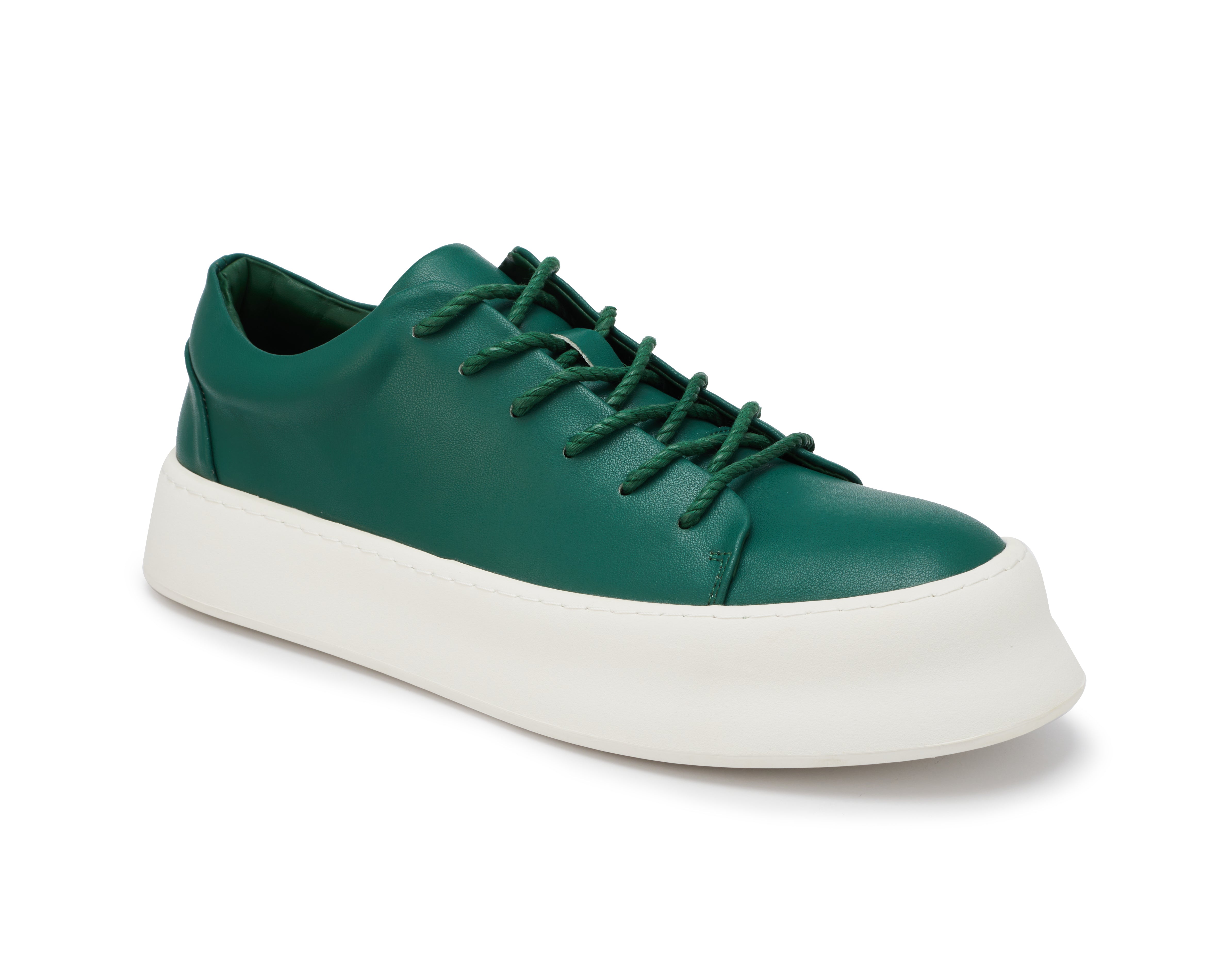 PROJECTWEAR | FALLON Low Cut Faux Leather Sneaker Green