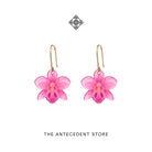 THE ANTECEDENT STORE | Pink Orchid Earrings | Stories Of Singapore