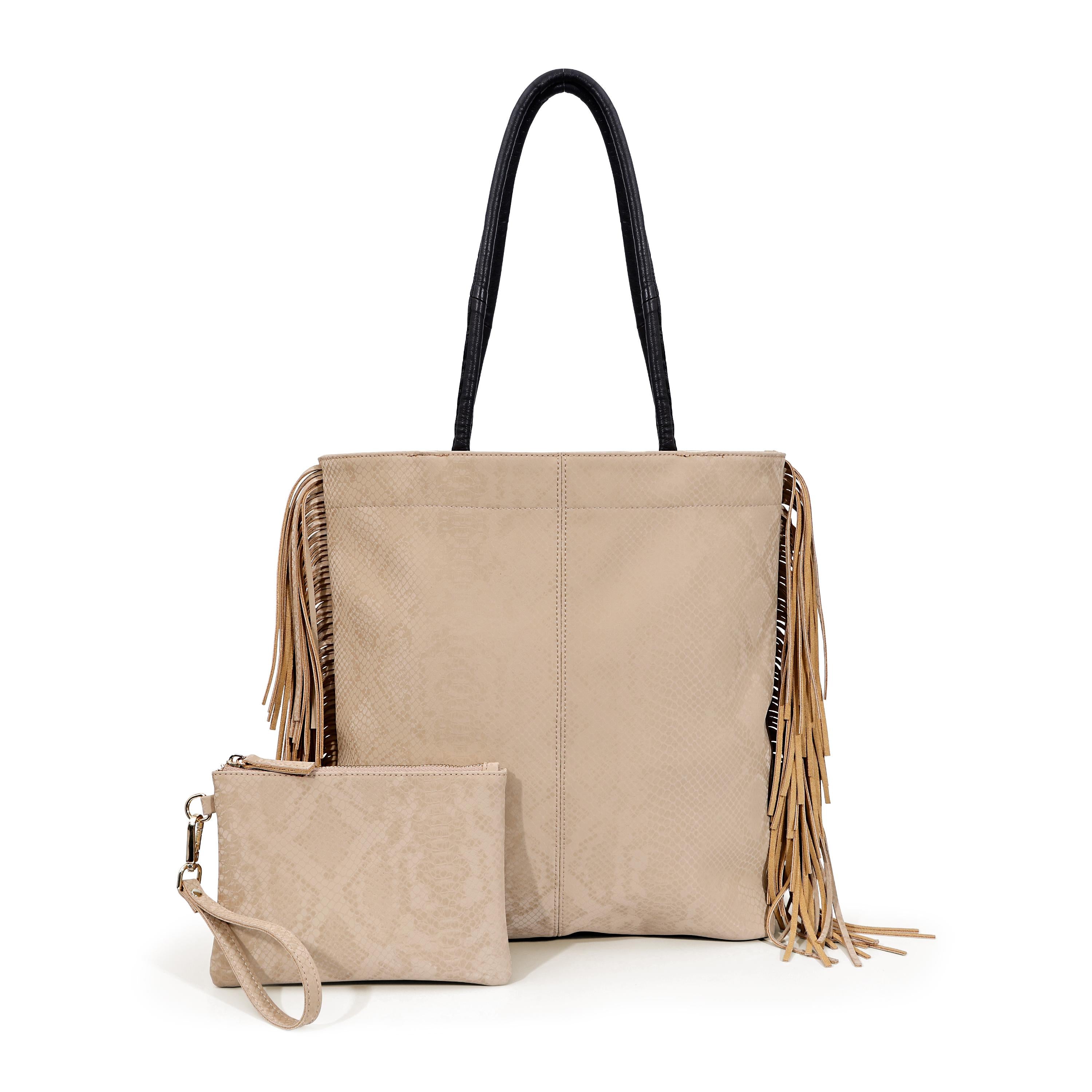 DESTI SAINT | Tassel Shopper - Sand