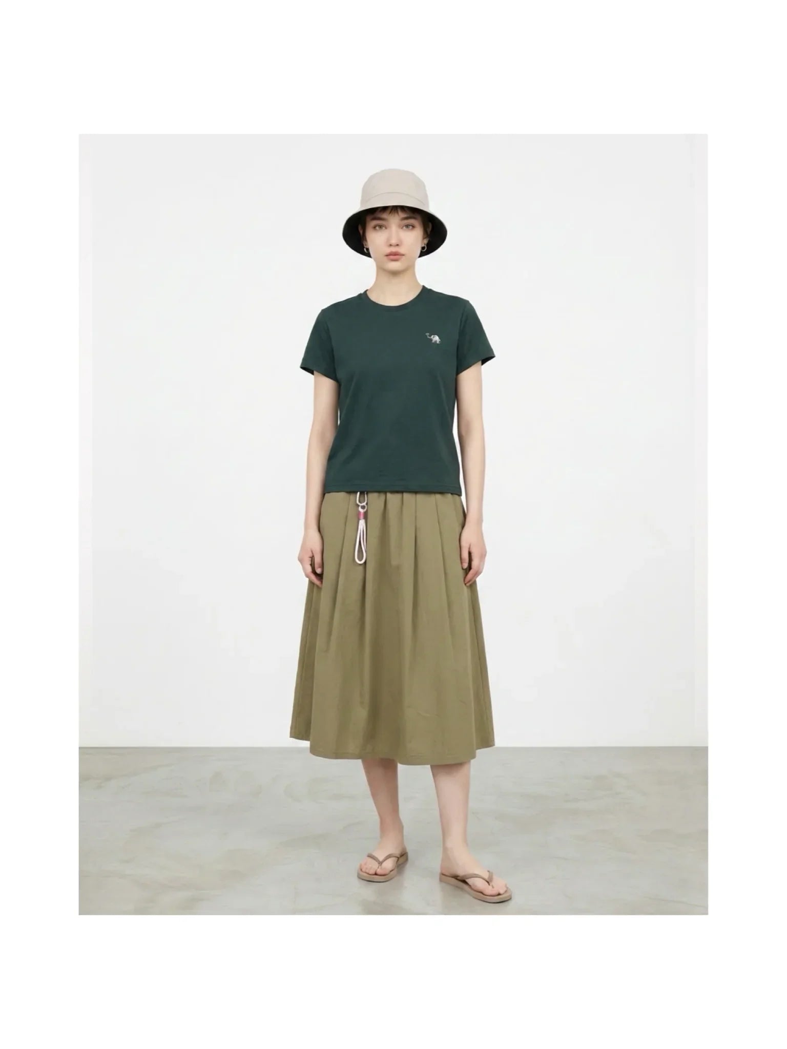 SPARROW GREEN | FAYE waistFAST Midi Skirt