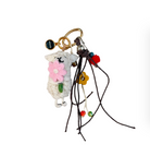 WU HAUS | Bag Charm | Wool Sheep/ Pink Flower