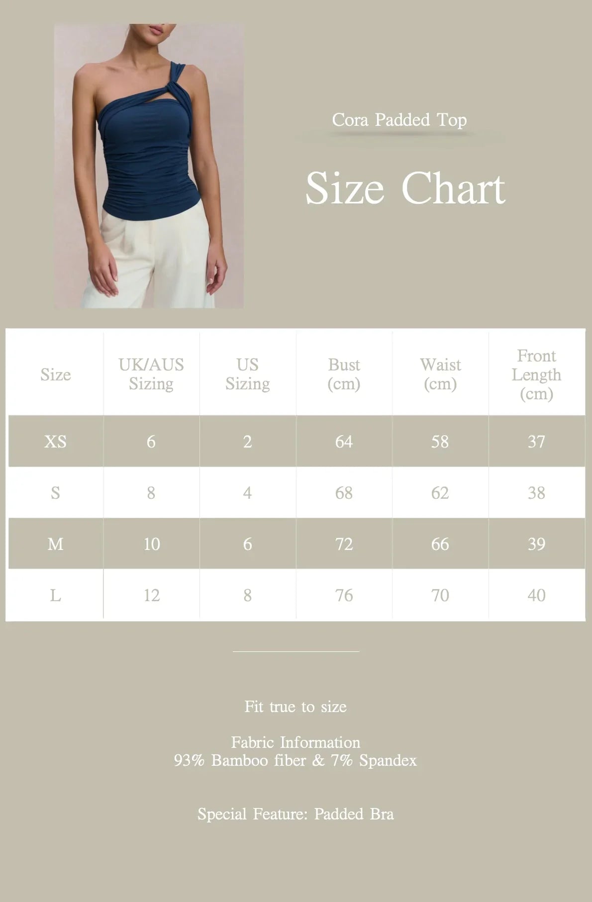 EMVY | Cora Padded Top - Blue