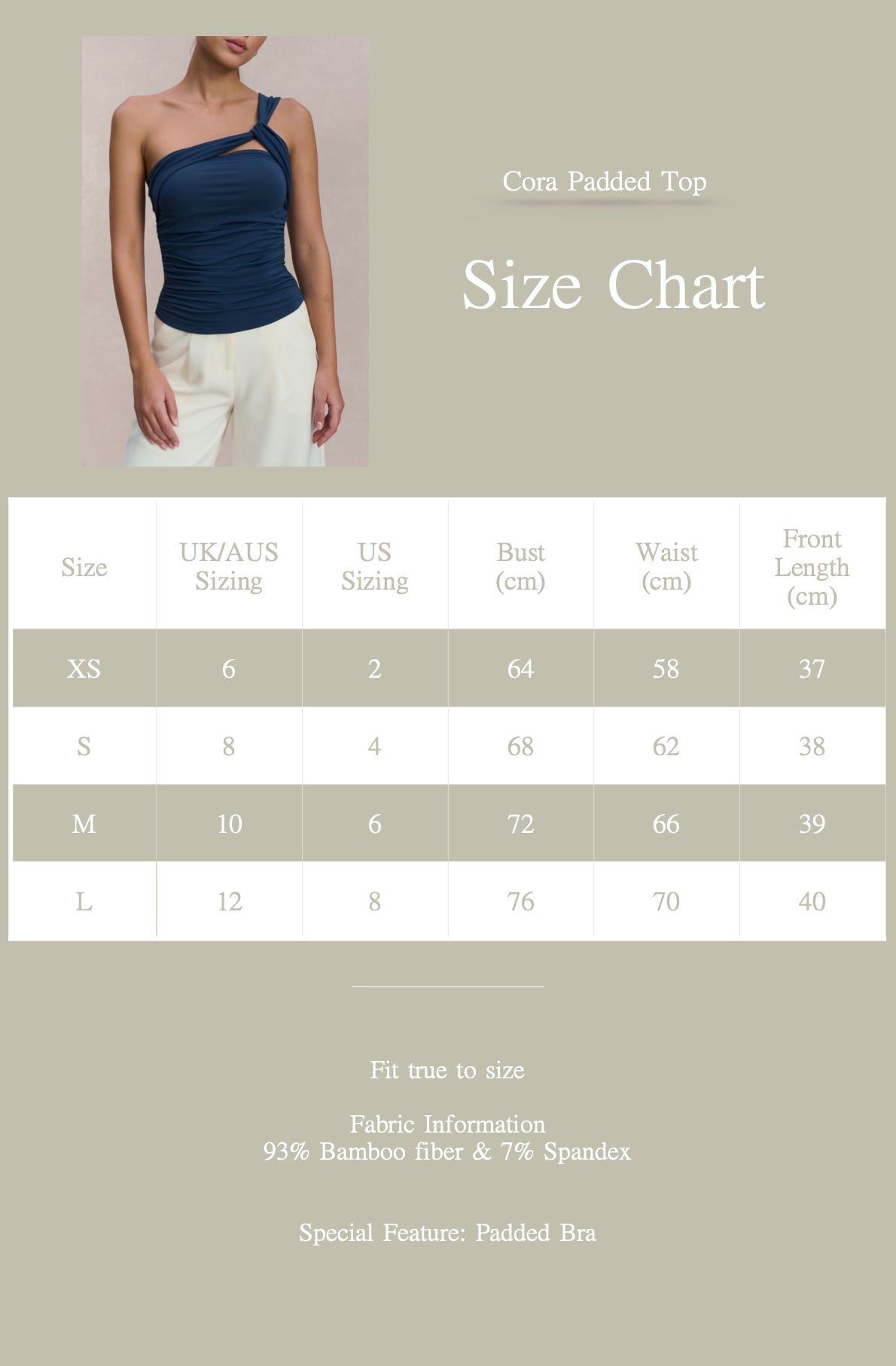 EMVY | Cora Padded Top - Blue
