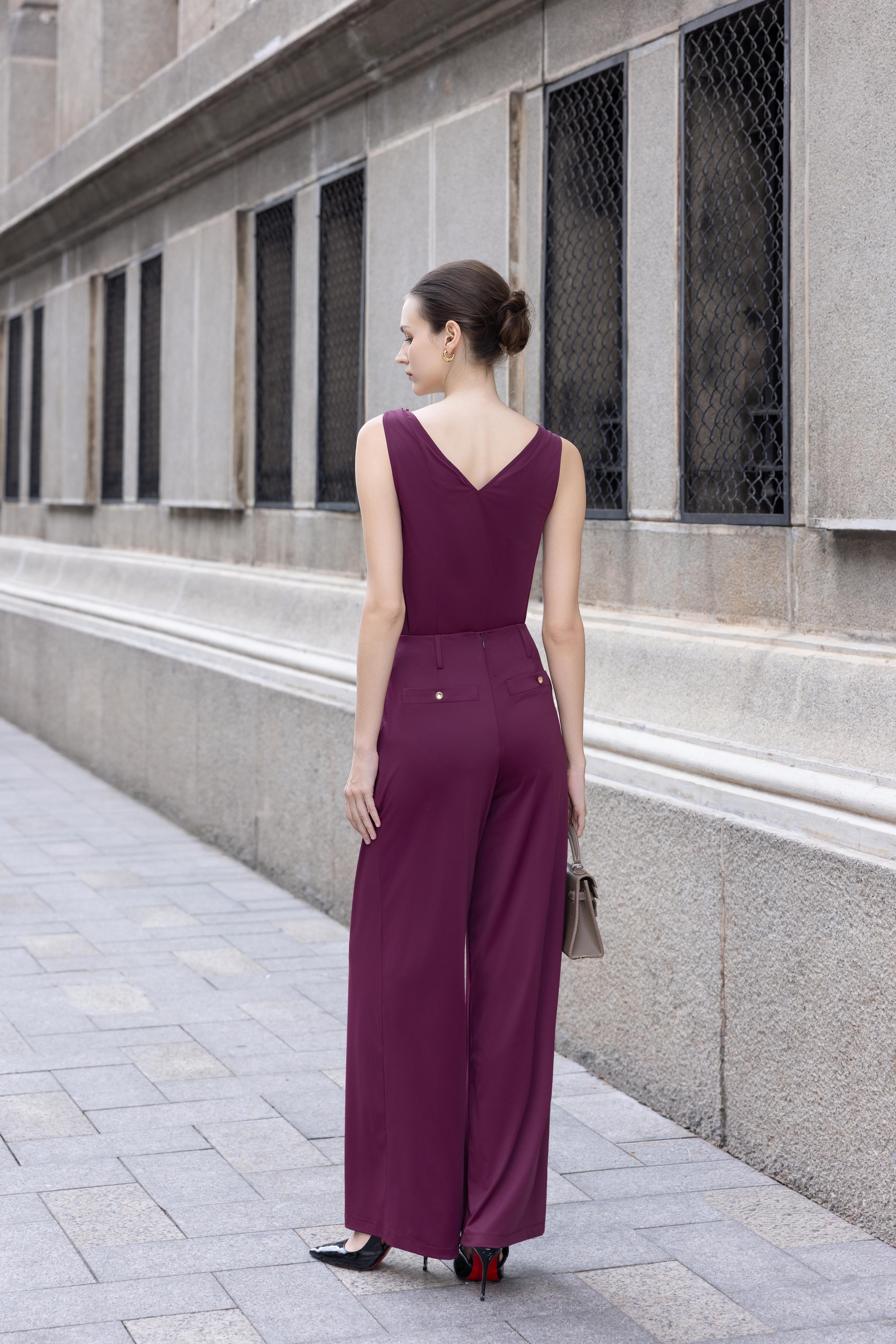 AS INTENDED | Toni Pants In Oxblood