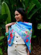 BINARY STYLE | Peranakan Bricollage Premium Silk Scarf