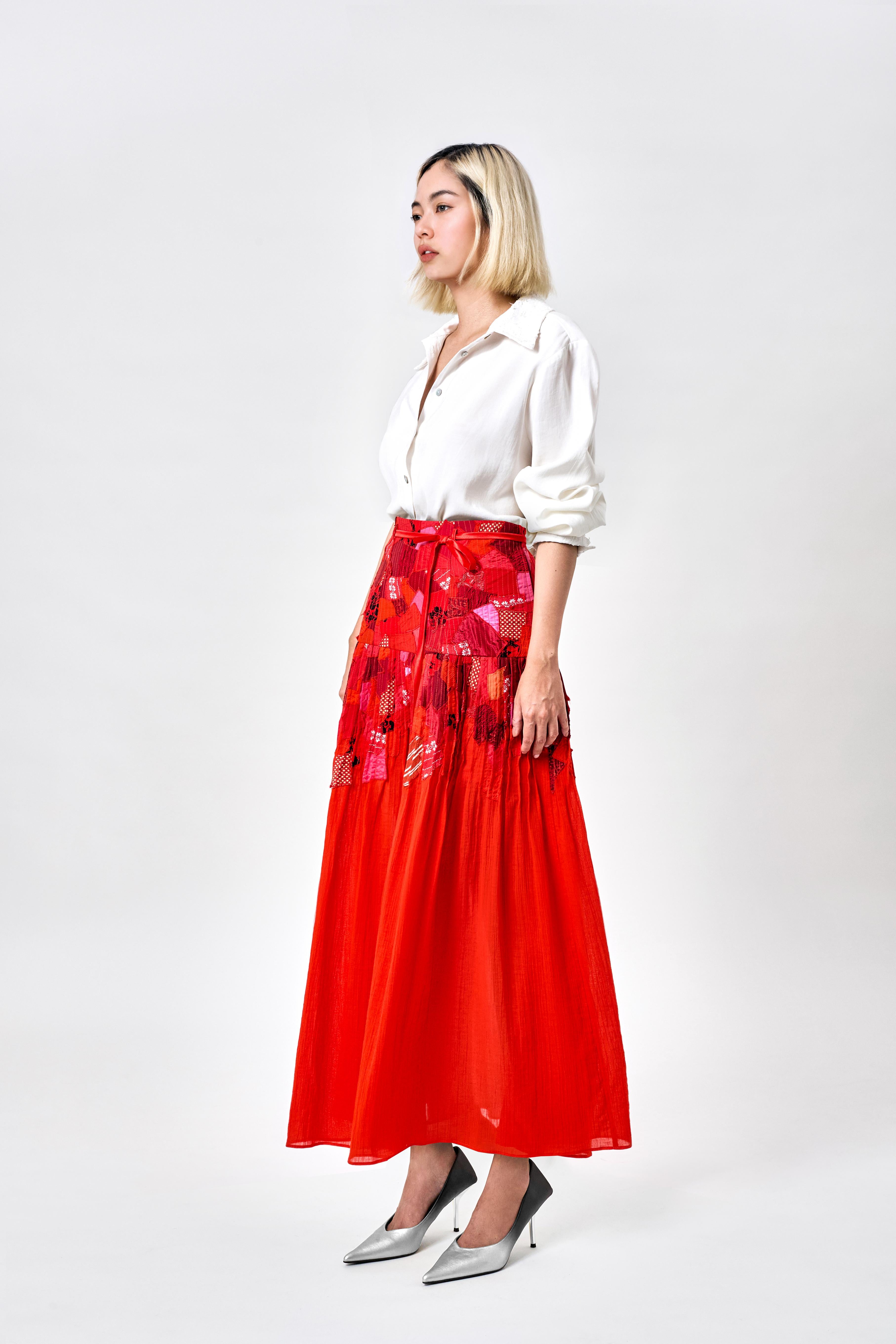 KHAAR | Scrap Midi Skirt