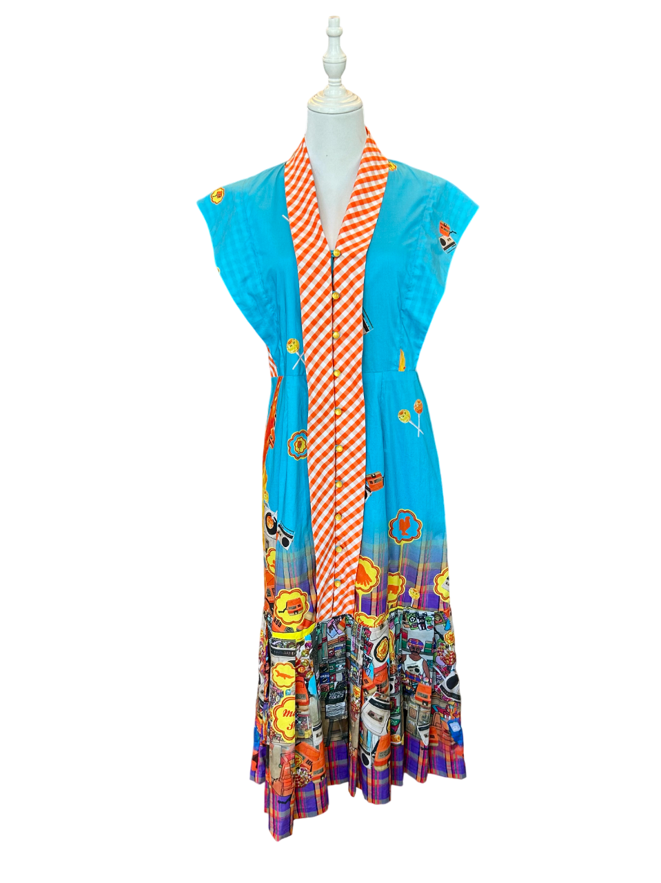 TRIOLOGIE | Mamashop Button Up Dress With Ruffles