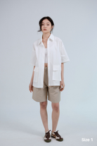 SAERO COLLECTIVE | Boho Overfit Shirt | White