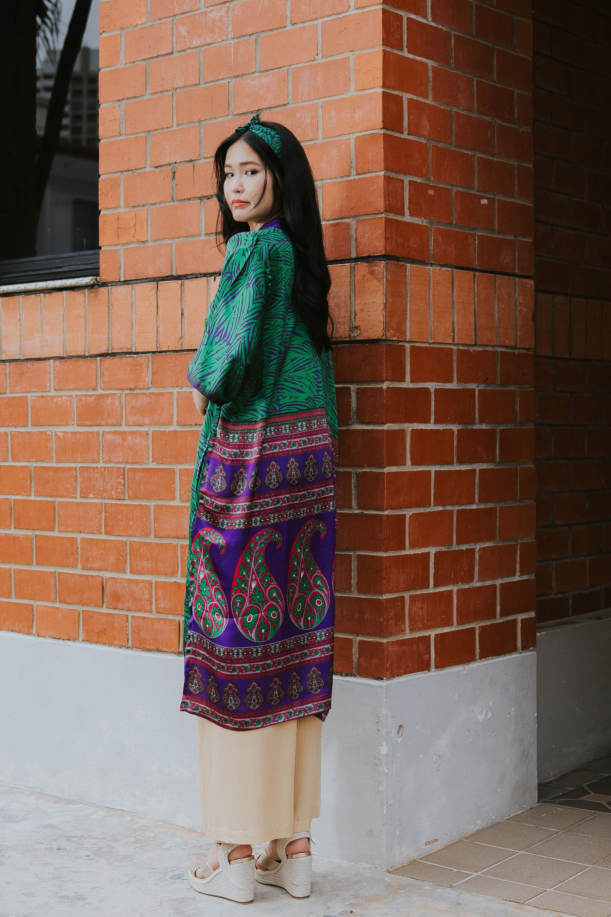 RAJA RANI | Modal Silk Long Kimono