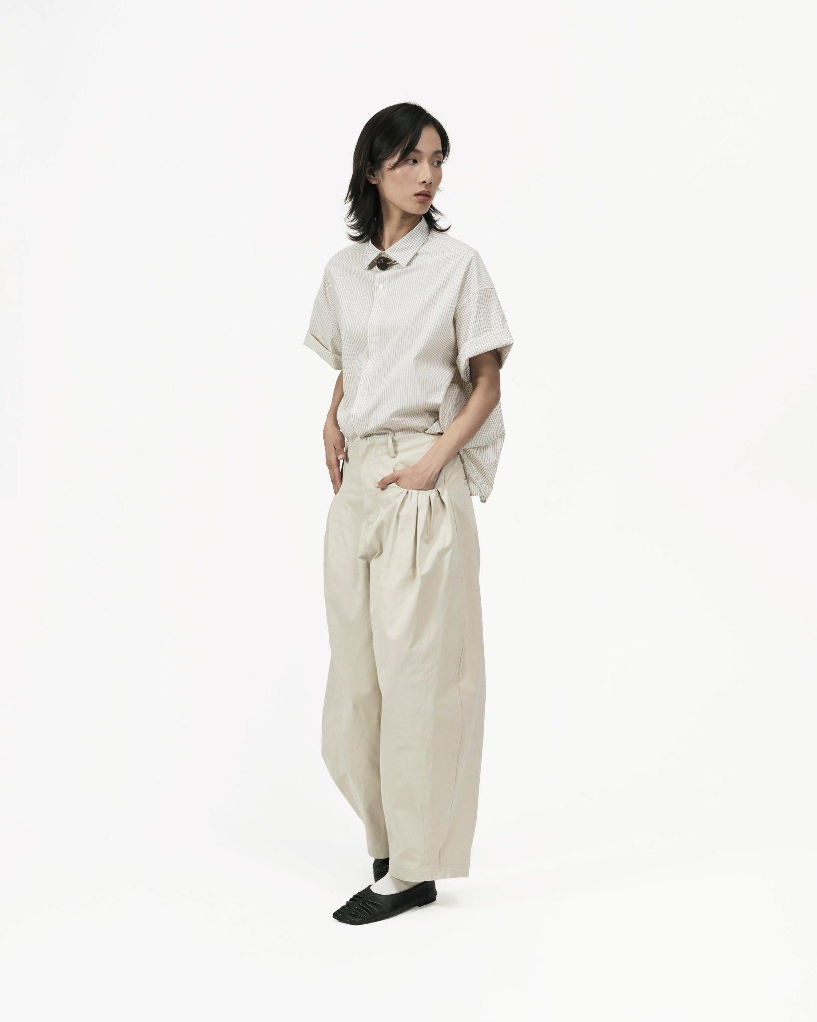 GRAYE | Gather Pocket Cocoon Trousers