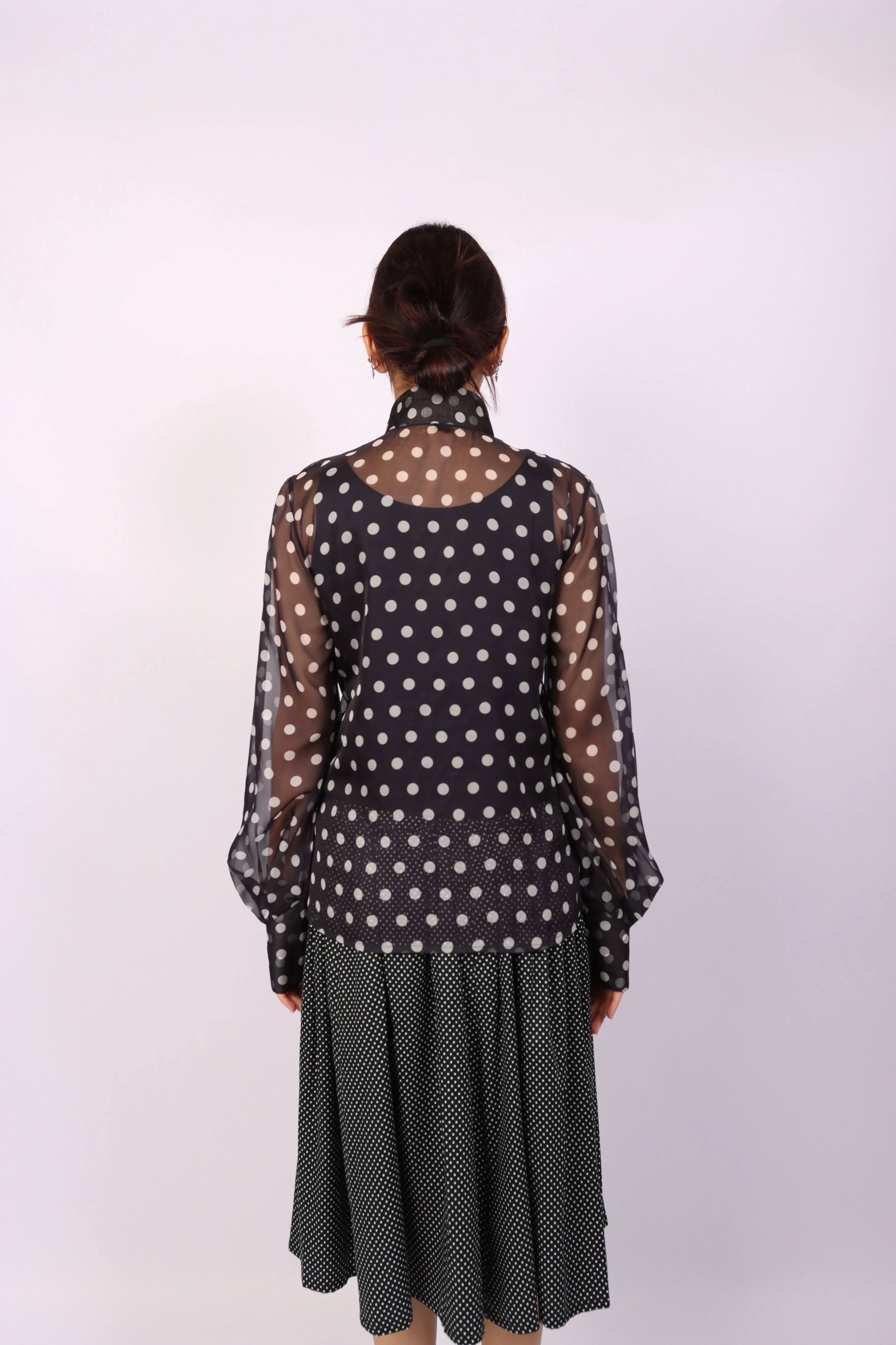 RAFFLES PRIVATO | STEPHANIE GABRIELLE | Polka Dot Blouse