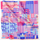 BINARY STYLE | Singapore In Technicolours 115x115cm Square Scarf