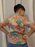 NIMBU | Harmony Multicolor Kids Mandarin Cotton Shirt