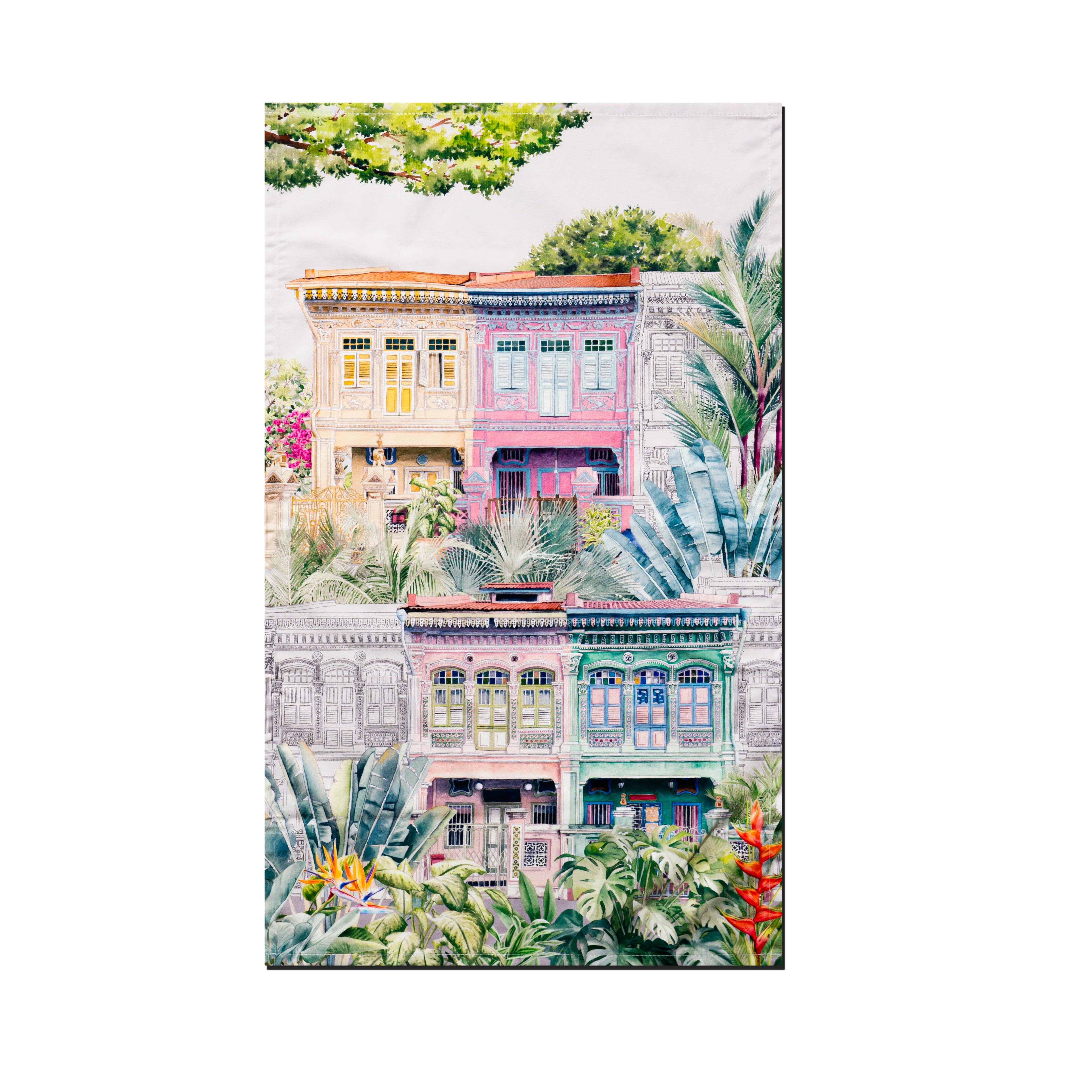 SINGLAPA | Peranakan Shophouse Tea Towel