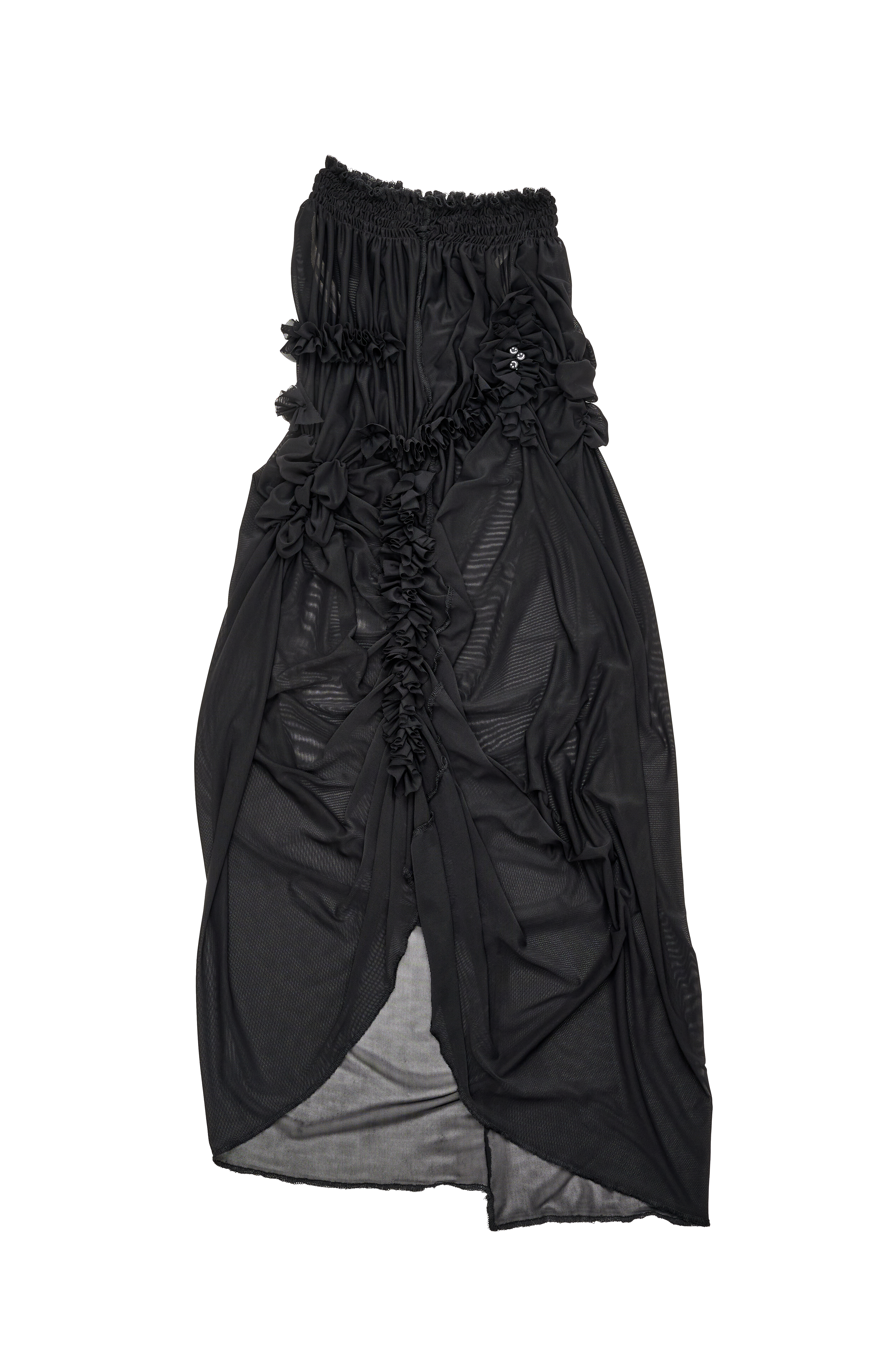 HA.MÜ | Ruffled Secondskin Mesh Skirt