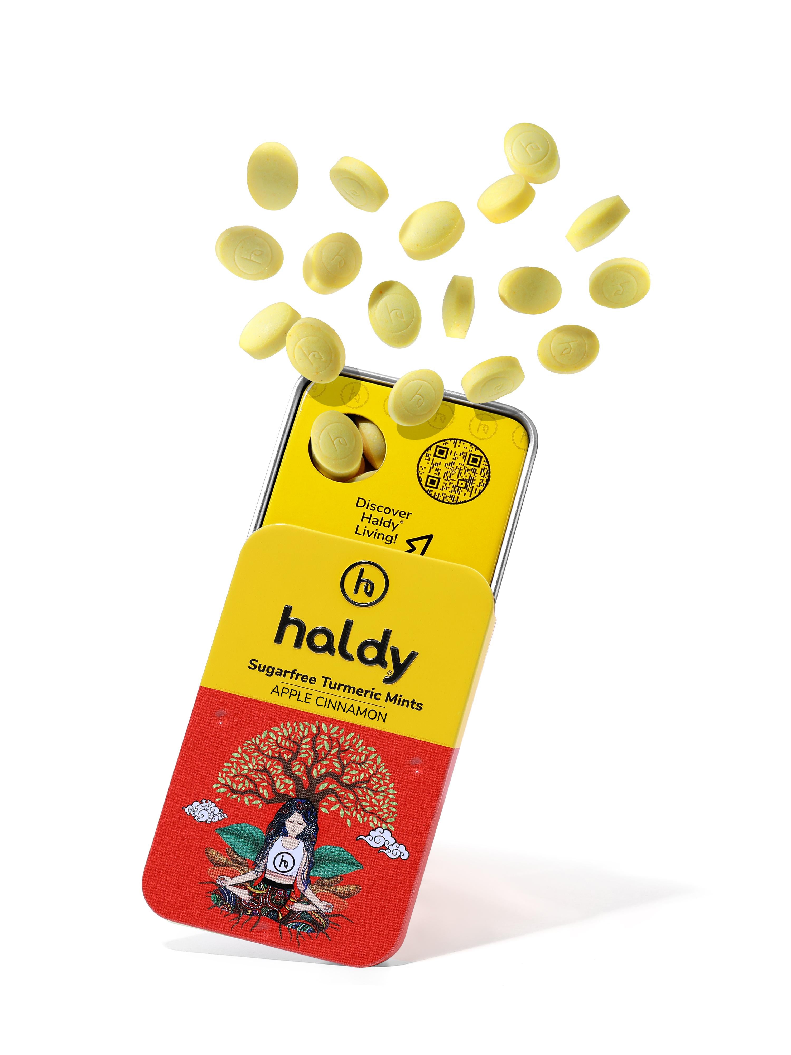 HALDY | Sugarfree Turmeric Mints - Apple Cinnamon (Single Pack)