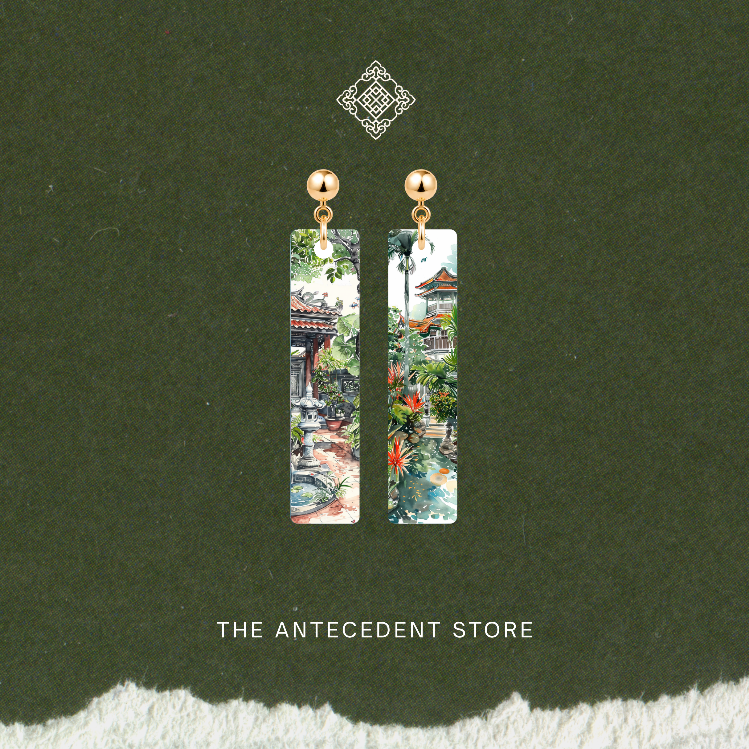 THE ANTECEDENT STORE | Singapore Garden Earrings