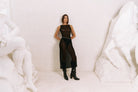 HÁI THE LABEL | Second Skin | Sheer Mesh Backless Dress | Onyx Black