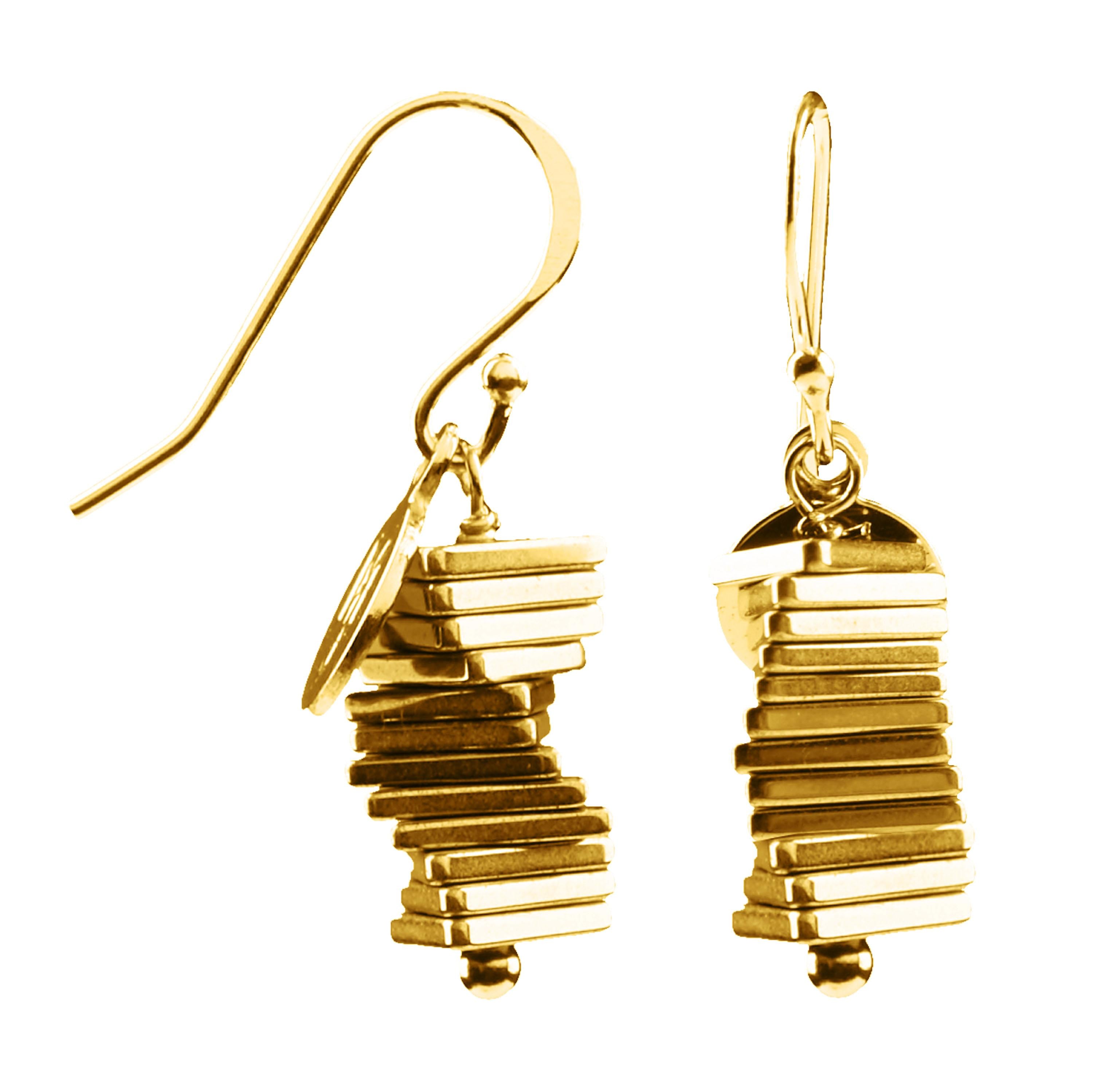 MARILYN TAN JEWELLERY | Electric Kinetic Hematite Hook Earrings