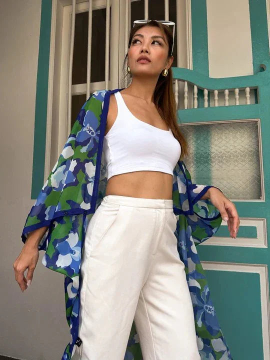 BINARY STYLE | Blue Orchid Party Scardigan