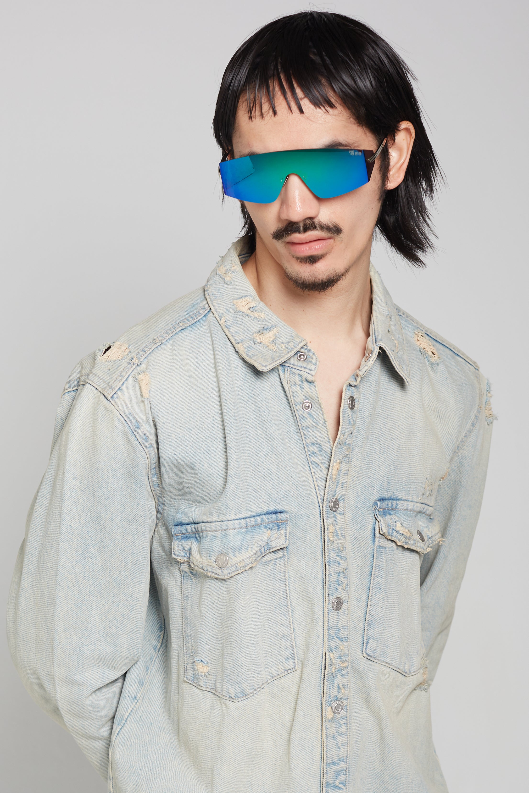 PROJECTWEAR | Eagan Sunglasses Silver/Green