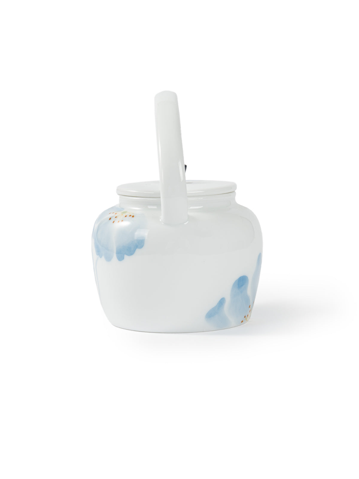 CRAFILAB | Blue Begonia & Slanted Handle Teapot