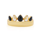 BOHEME BY VERO | Amazonia Bangle With Stones - 5 Stones | Black Onyx & Citrine