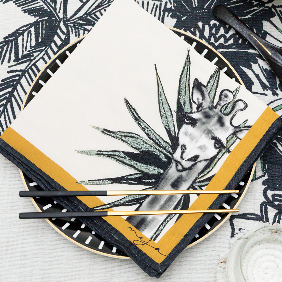 MEJA | The Show Of Safari Animal Napkins (Set Of 2)