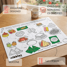 NOM | Nibbles by Nom SG Snacks Silicone Colouring Mat