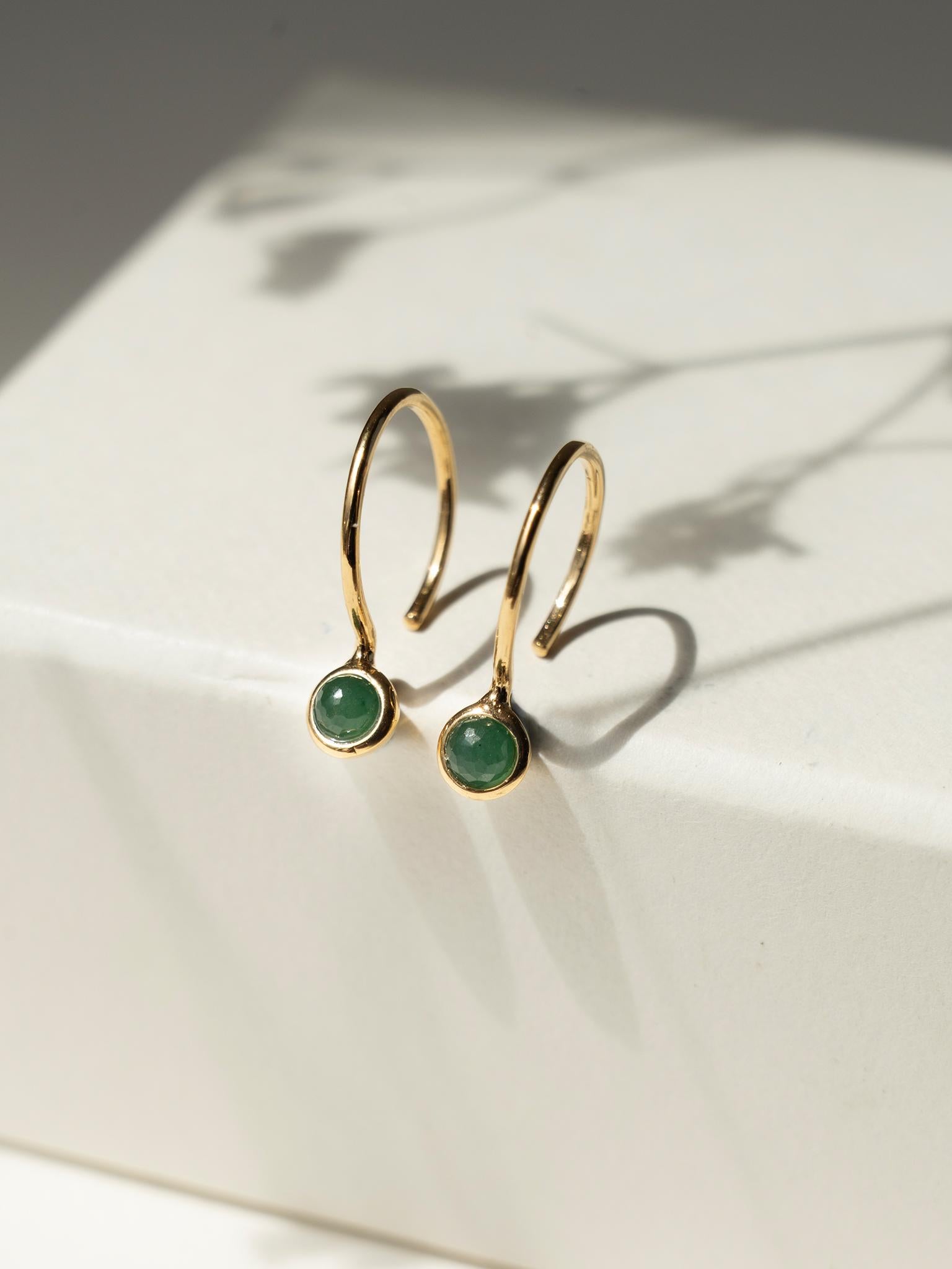 EMBRACE JEWELLERY | Green Whisper Earrings