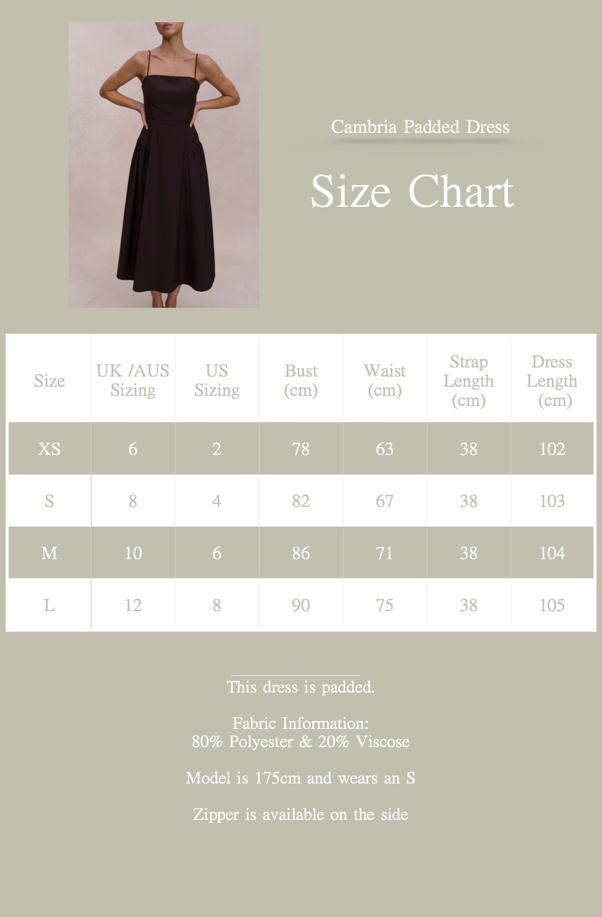 EMVY | Cambria Padded Dress - Brown