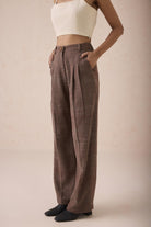SUI | The Hazel Sun Handspun Handwoven Organic Cotton Trousers