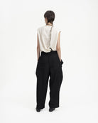 GRAYE | Sash Wrap Trousers | Black